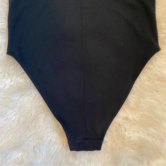 Urban Outfitters Out From Under Plunge Front Button Bodysuit Black Medium - Picture 8 of 14